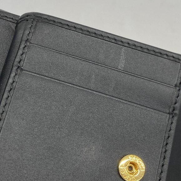 GUCCI Black Leather Sylvie Wallet - Picture 7 of 10